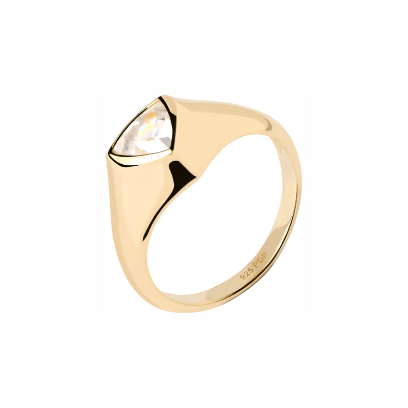 P D Paola The New Essentials 925 Sterling Silver Ring AN01-986-10 Gold Plated-zoom-