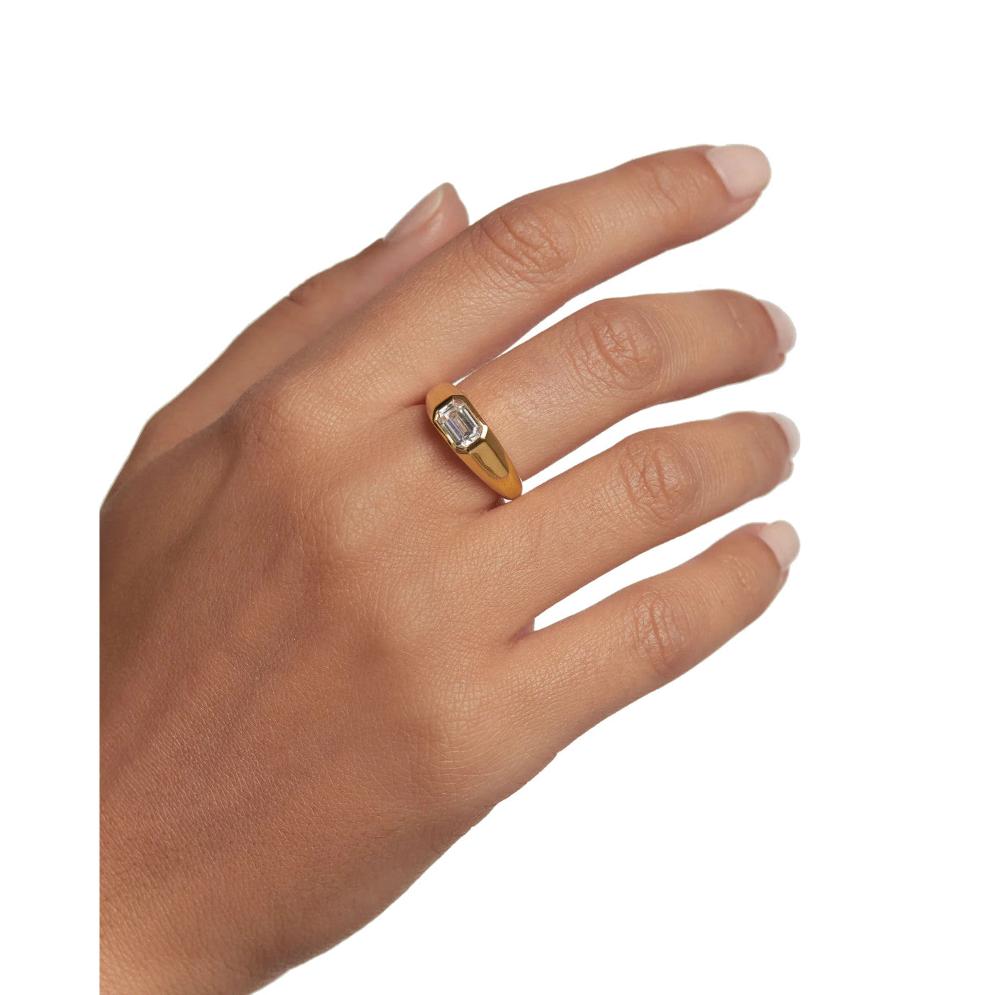 P D Paola The New Essentials 925 Sterling Silver Ring AN01-985-10with18K Gold Plating