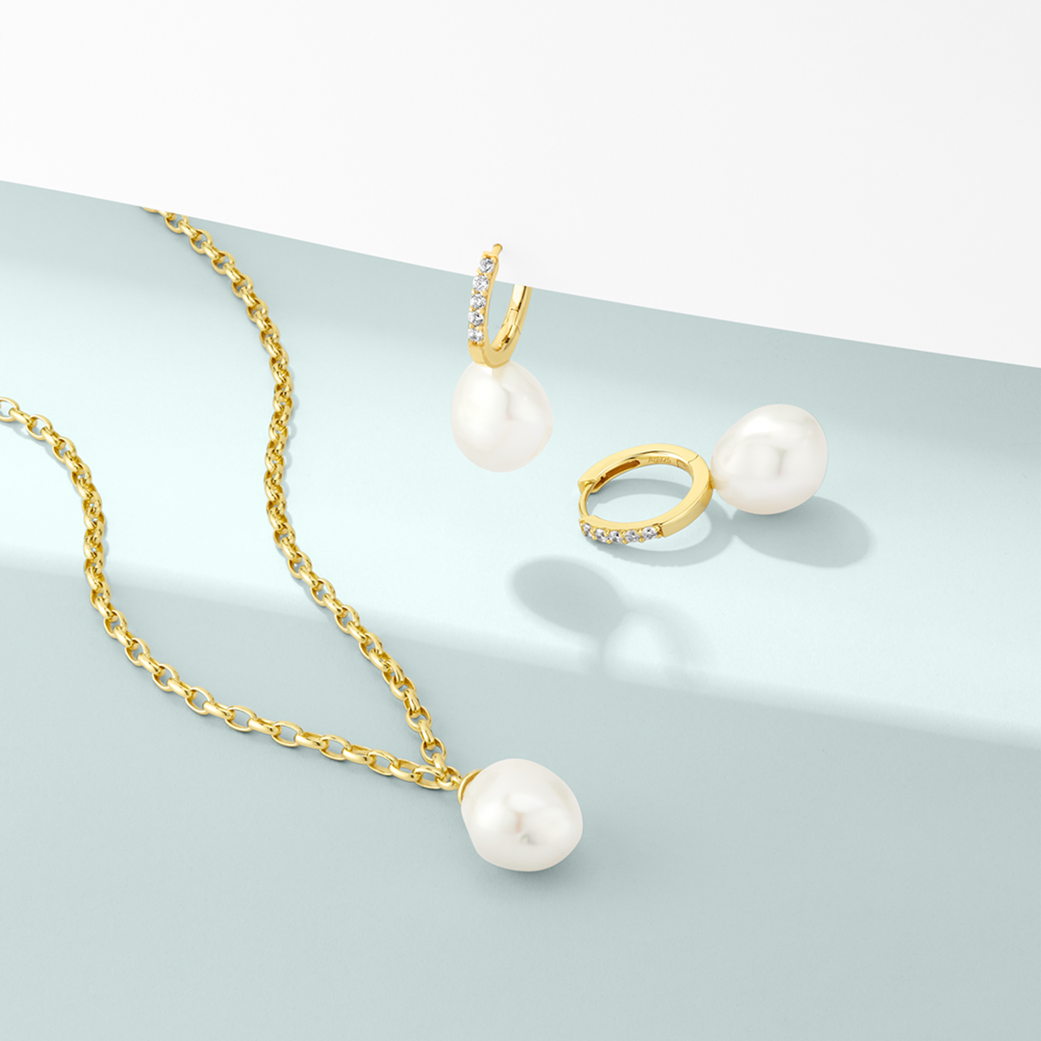 Sif Jakobs Gold Plated Padua Uno Earrings SJ-E2443-PCZ-YG