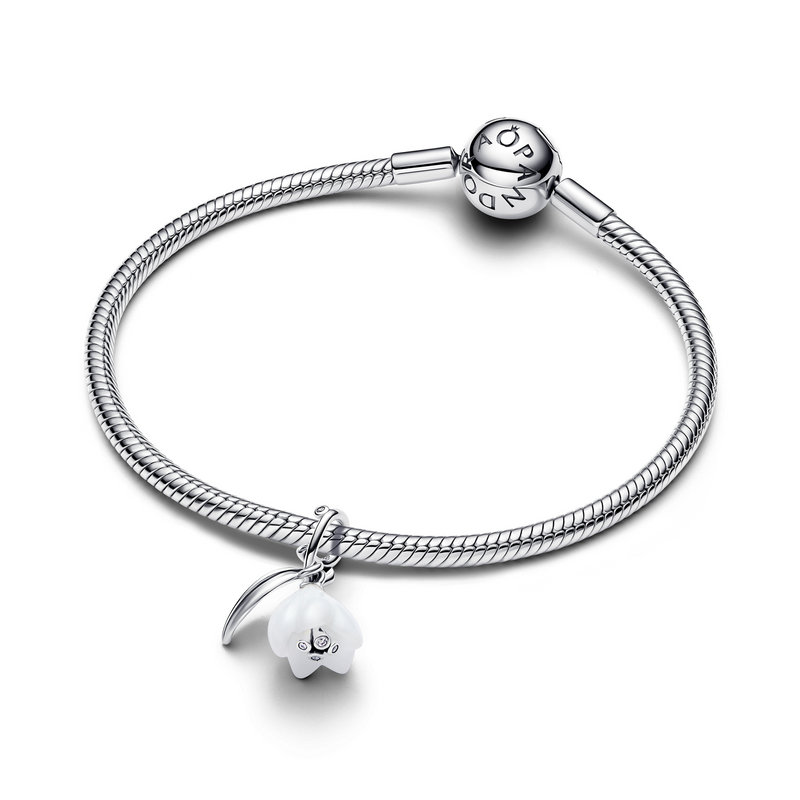 Pandora Moments 925 Sterling Silver Snowdrop Flower Dangle Charm 794239C01-zoom-