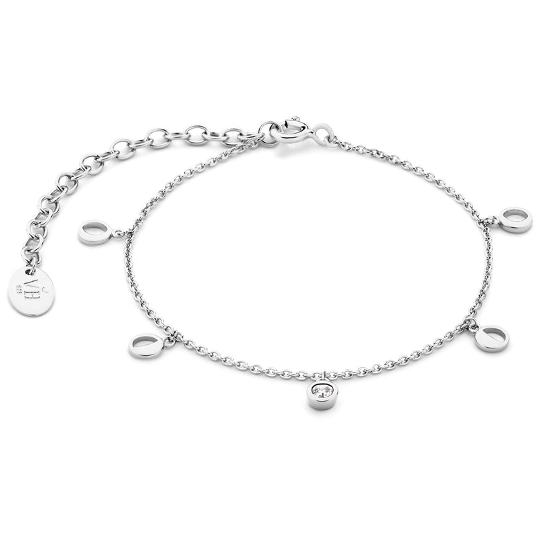 Violet Hamden Luna 925 Sterling Zilveren Armband met Manen en Witte Zirkonia Steentje VH320032-zoom-