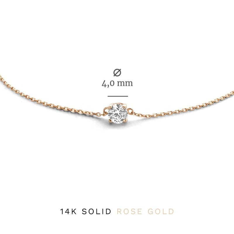 Isabel Bernard Cadeau d'Isabel 14 karaat rosé gouden collier en armband giftset IB90031-zoom-