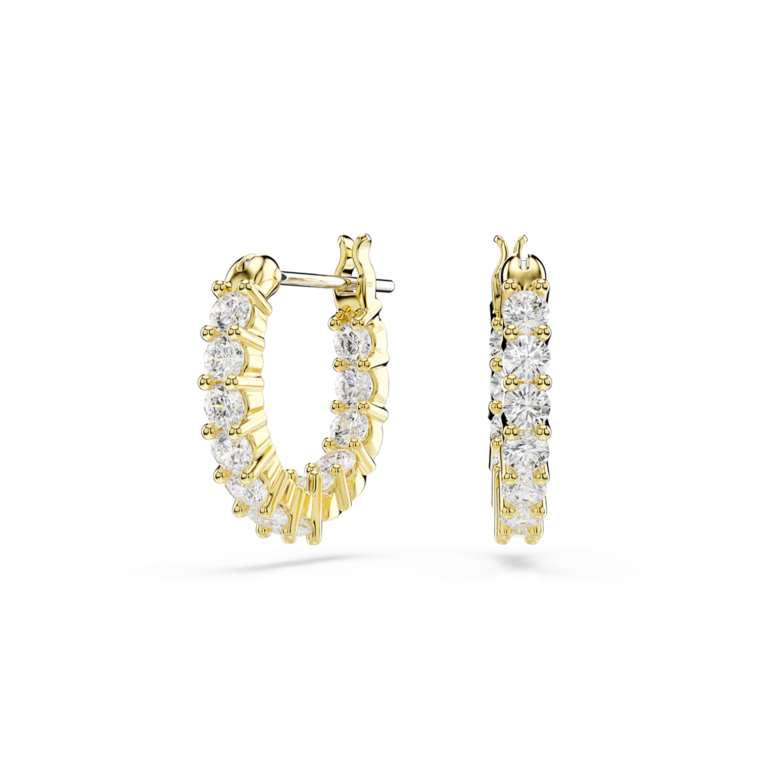 Swarovski Matrix Gold Coloured Earrings 5733398