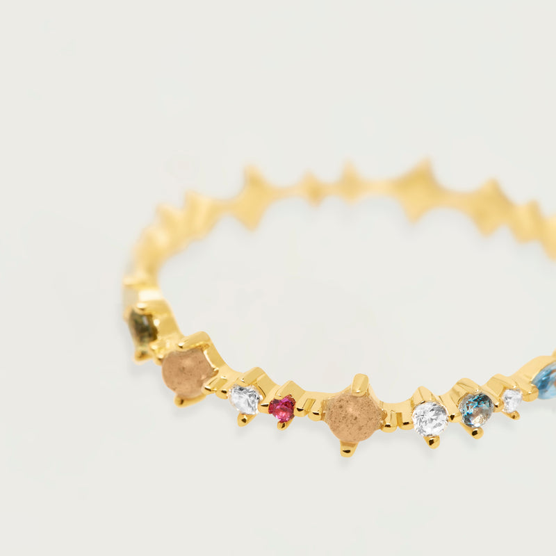 P D Paola 925 Sterling Silver Gold-coloured Atelier Papillon Ring AN01-191-10 (size: 16)-zoom-