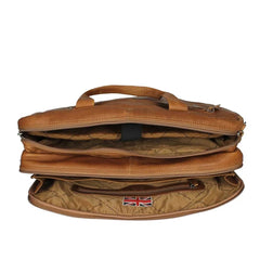 The Chesterfield Brand Ryan Brown Laptop Bag C40.101531