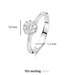 Parte Di Me Cento Luci Rosia 925 Sterling Silver Ring PDM33011-60