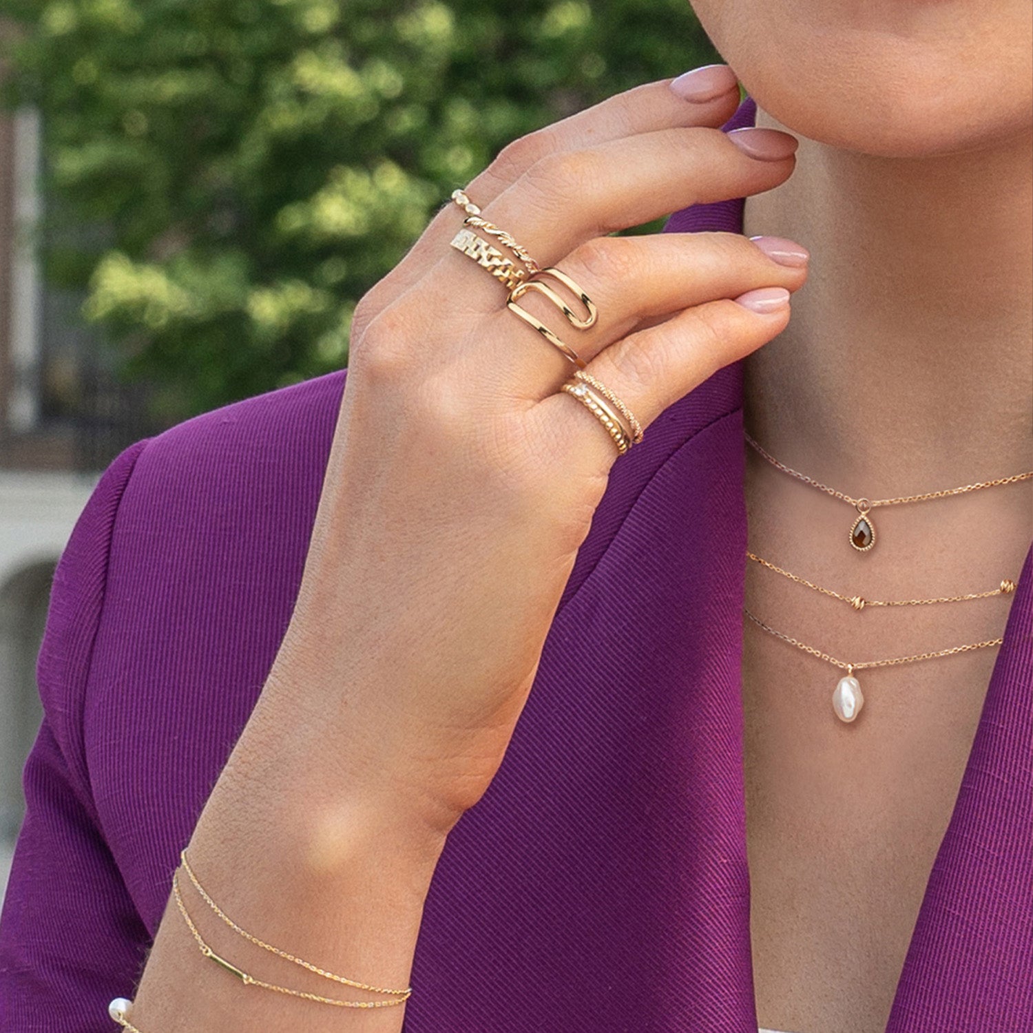 Jackie Gold Cord 14 Karat Gold Ring JKR25.579.54