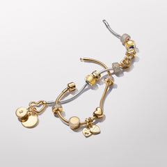 Pandora Moments 14 Karat Gold Plated Mother & Daughter Charms 769187C01