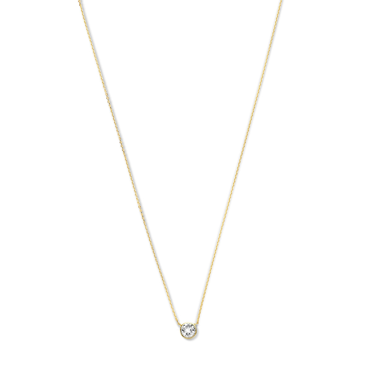 Violet Hamden Venus 925 Sterling Silver Gold-coloured Necklace with Birthstone VH340010-JUL