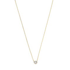 Violet Hamden Venus 925 Sterling Silver Gold-coloured Necklace with Birthstone VH340010-JUL