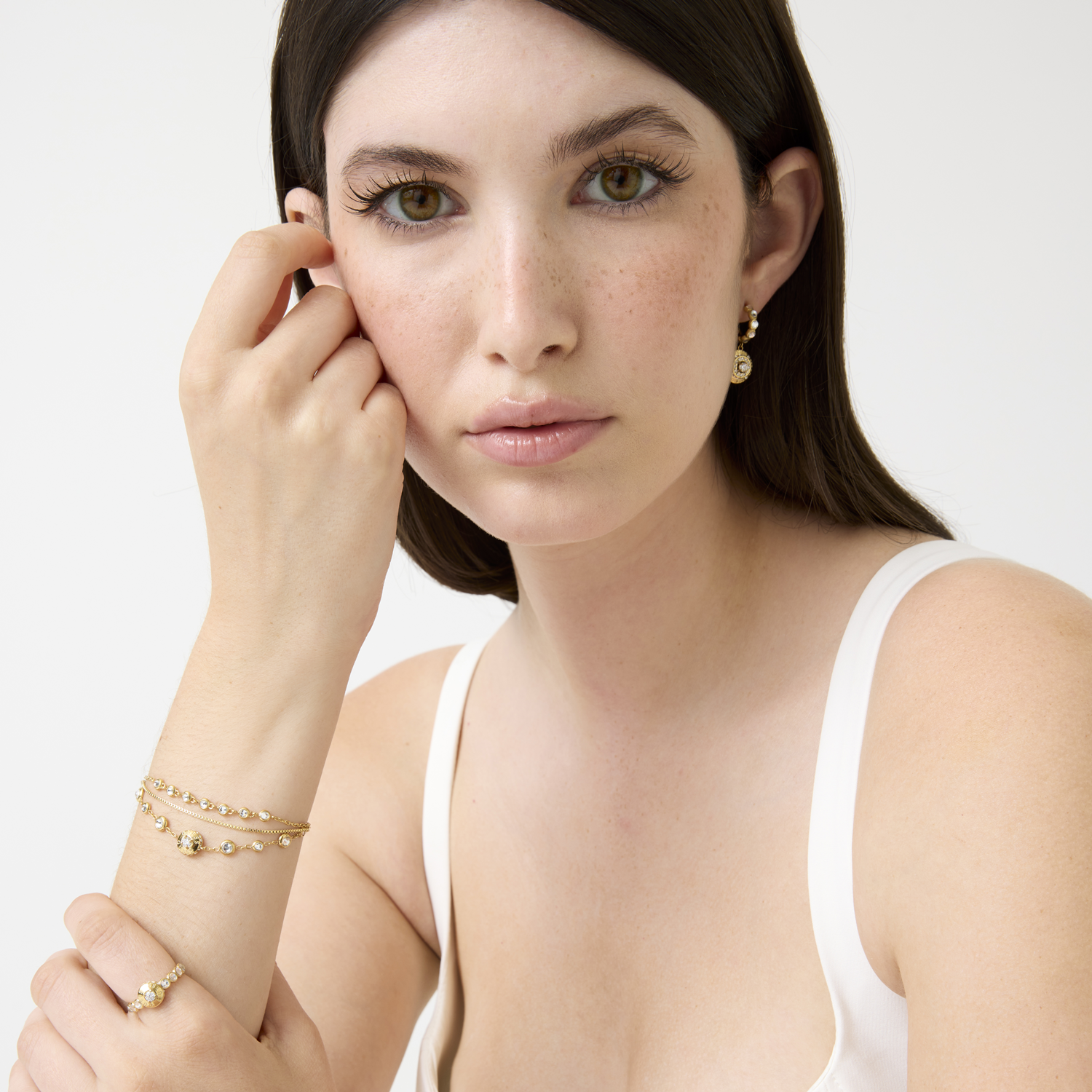 Guess Sparks Gold-coloured Earrings JUBE06284JWYGT-U