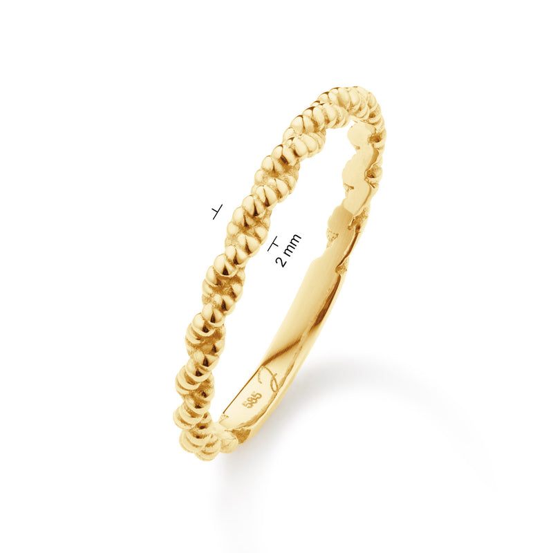 Jackie Gold Cord 14 Karat Gold Ring JKR25.579.54-zoom-