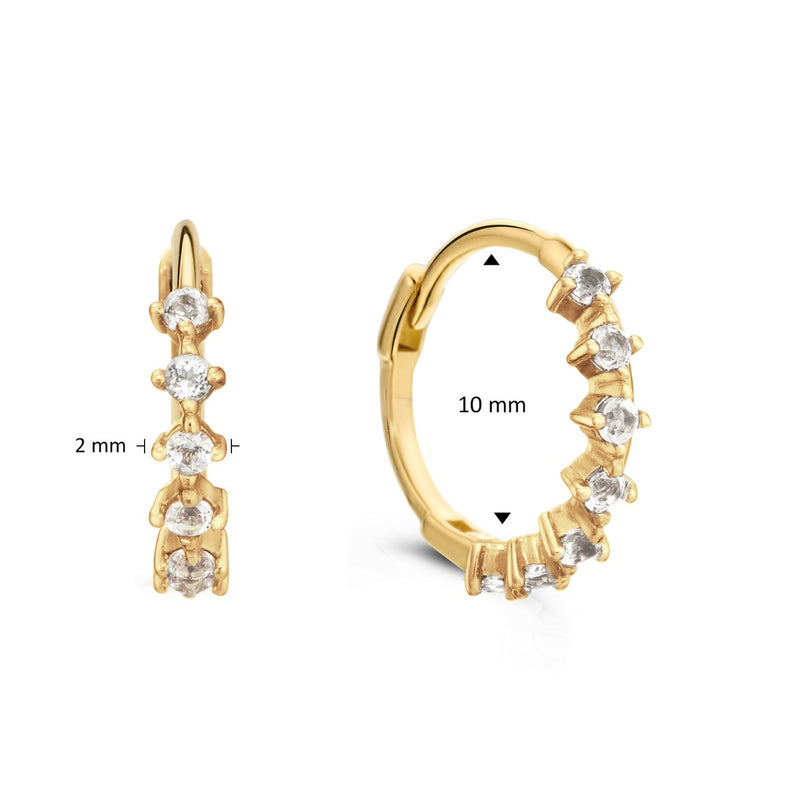 Jackie Gold 14K Golden Hoop Earrings JKE24.440-zoom-