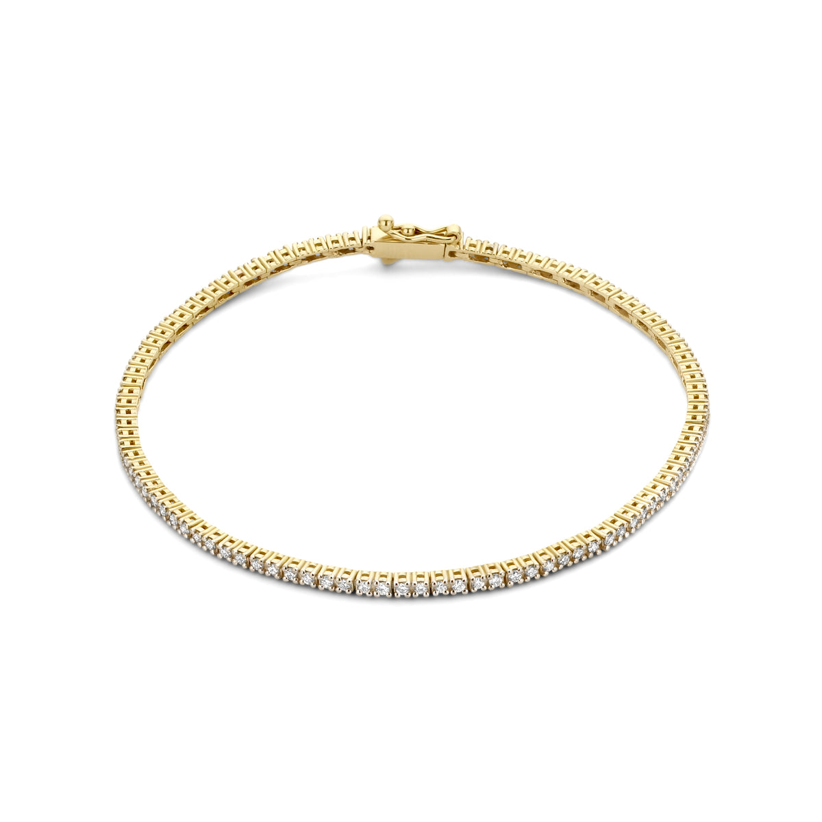 Isabel Bernard De la Paix Madeline 14 Carat Golden Tennis Bracelet | diamond 1.08 ct | IBD320005
