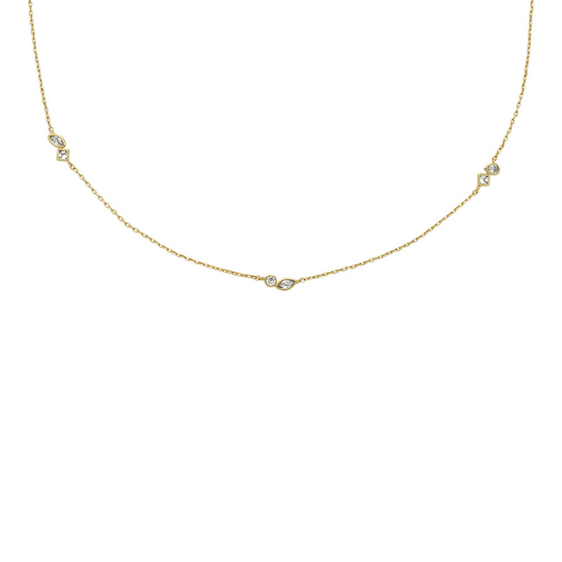 Fossil Ellis Brass Necklace JA7287710-zoom-