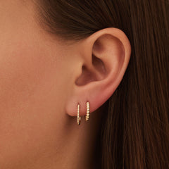 Beloro Jewels La Rinascente Elena 9 karat gold hoop earrings (9.5 mm) BO360071