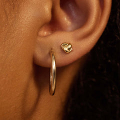 Beloro Jewels Regalo d'Amore 9 karat gold earring set with knot BO90037