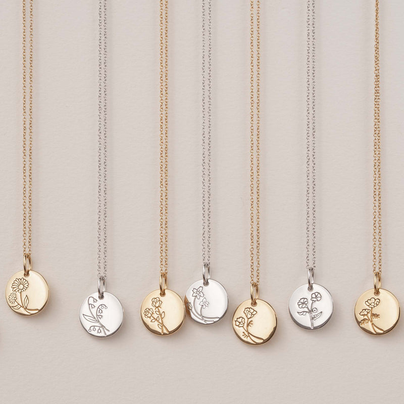 Violet Hamden Venus 925 Sterling Zilveren Gold Plated Ketting met Geboortebloem VH340025-AUG-zoom-