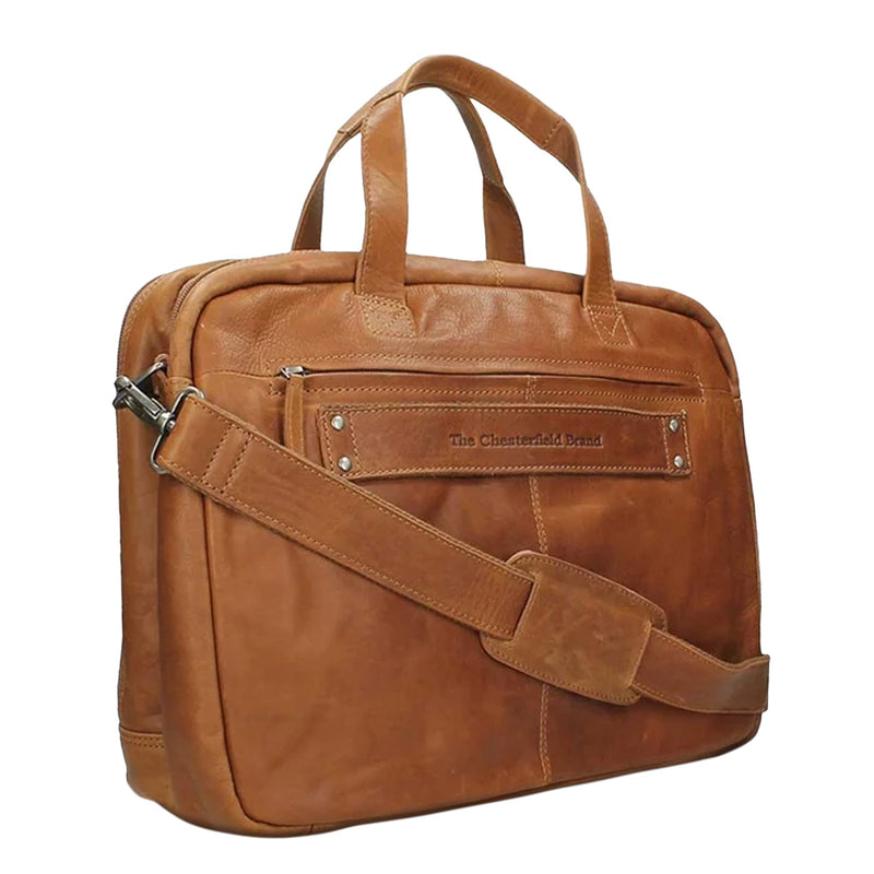 The Chesterfield Brand Ryan Brown Leather Laptop Bag C40.101531-zoom-