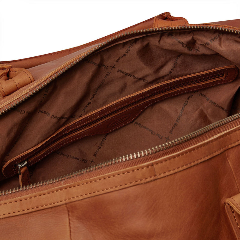The Chesterfield Brand Portsmouth Cognac Leather Travel bag C20.001731-zoom-