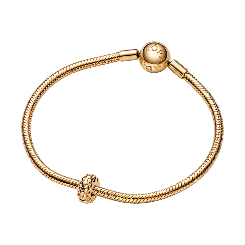 Pandora Moments Gold Plated Studded Clip Bedel 762716C00-zoom-