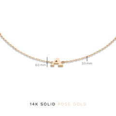 Isabel Bernard La Concorde Rachel 14 Carat Rosegold Initial Bracelet IB320042-Z