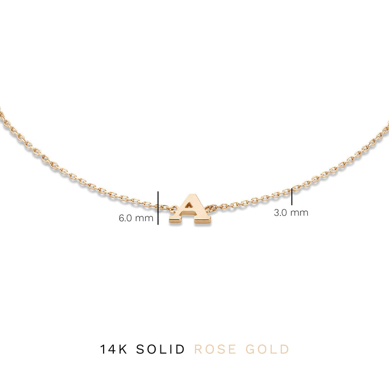 Isabel Bernard La Concorde Rachel 14 Karaat Rosé Gouden Initial Armband IB320042-Z-zoom-