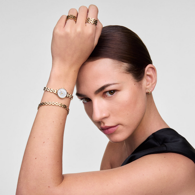 Daniel Wellington Petite & Quadro Mini Arch White Women's Watch DW00100855-zoom-