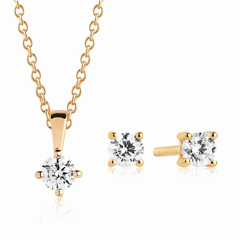 Sif Jakobs Princess Piccolo Silver Set Gold Plated SJ-P4MRDE3MRD-YG-CZ-zoom-