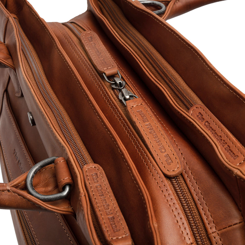 The Chesterfield Brand Passau Cognac Leather Handbag C48.129831-zoom-