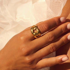 Parte Di Me Bibbiena Poppi Adriane 925 Sterling Silver Gold Plated Ring PDM33069-60