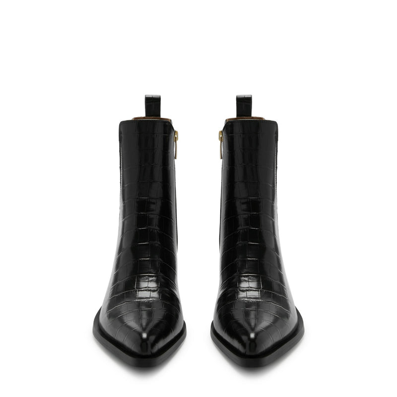 Isabel Bernard Vendôme Amandine croco black calfskin leather boots IB53010-201-36-zoom-