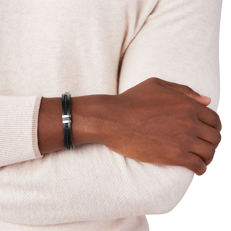 Fossil Townsman Leather Bracelet JF03686040-zoom-