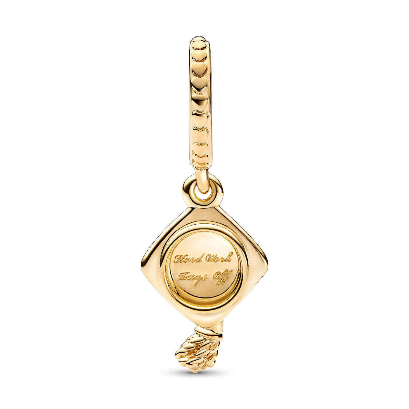 Pandora Moments Graduation Cap Charm 761892C00with14K Gold Plating