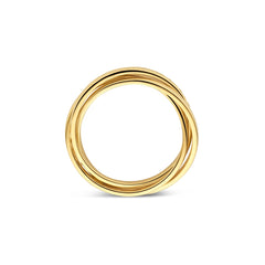 Parte di Me Ponte Vecchio Lucilla 925 Sterling Silver Gold Plated Ring with Diamond Cut PDM33072-52