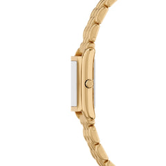 Michael Kors Essex Rectangular Gold Dial Watch MK4997