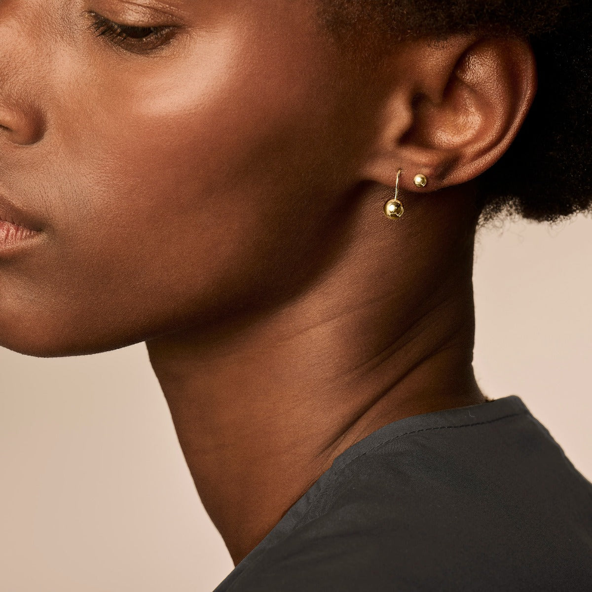 Blush Gold Ear Stud 7122YGO