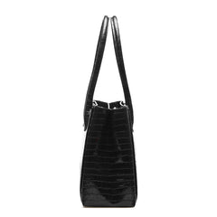 Isabel Bernard Honoré Cloè Black Croco Handbag IB25007