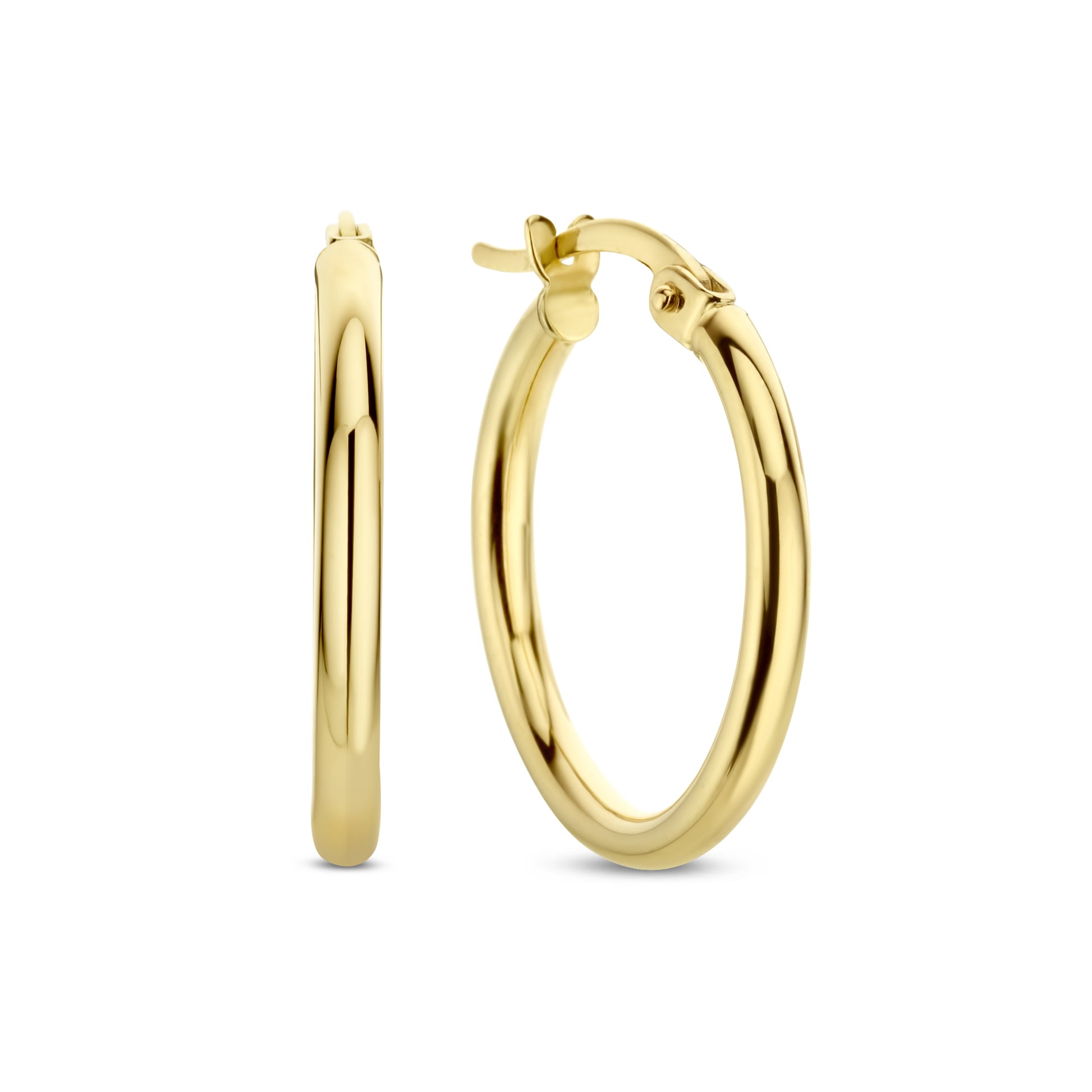 Beloro Jewels La Rinascente Chiara 9 carat gold Hoop Earrings BO360016