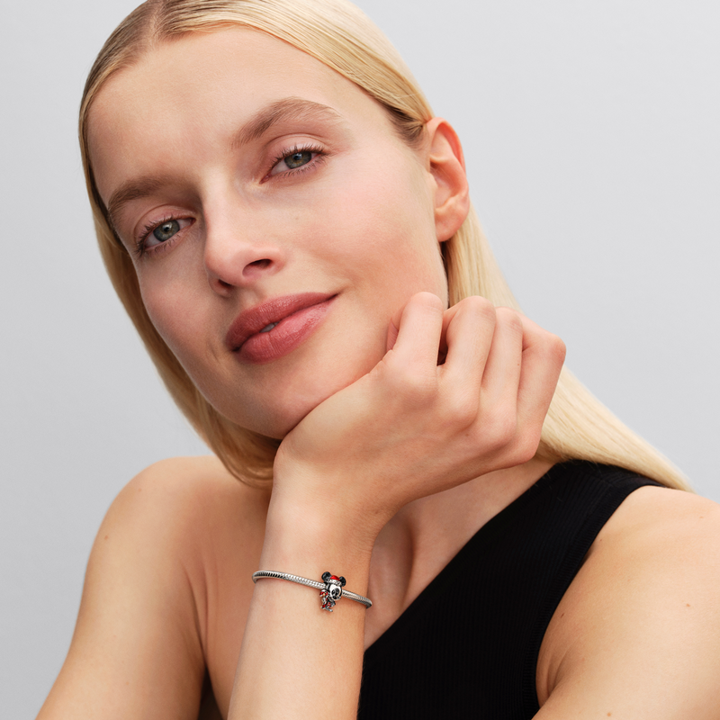 Pandora Disney 925 Sterling Silver Mickey Mouse Holiday Charm 794217C01-zoom-