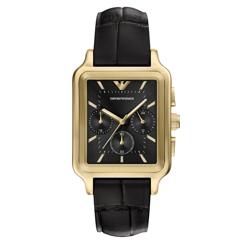 Emporio Armani Rectangular Black Dial Watch AR11753-zoom-