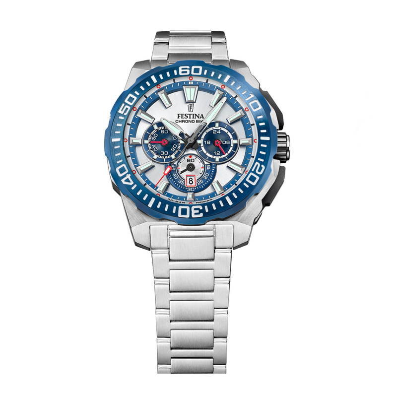 Festina Chrono Bike Silver Men's Watch F20724/1-zoom-