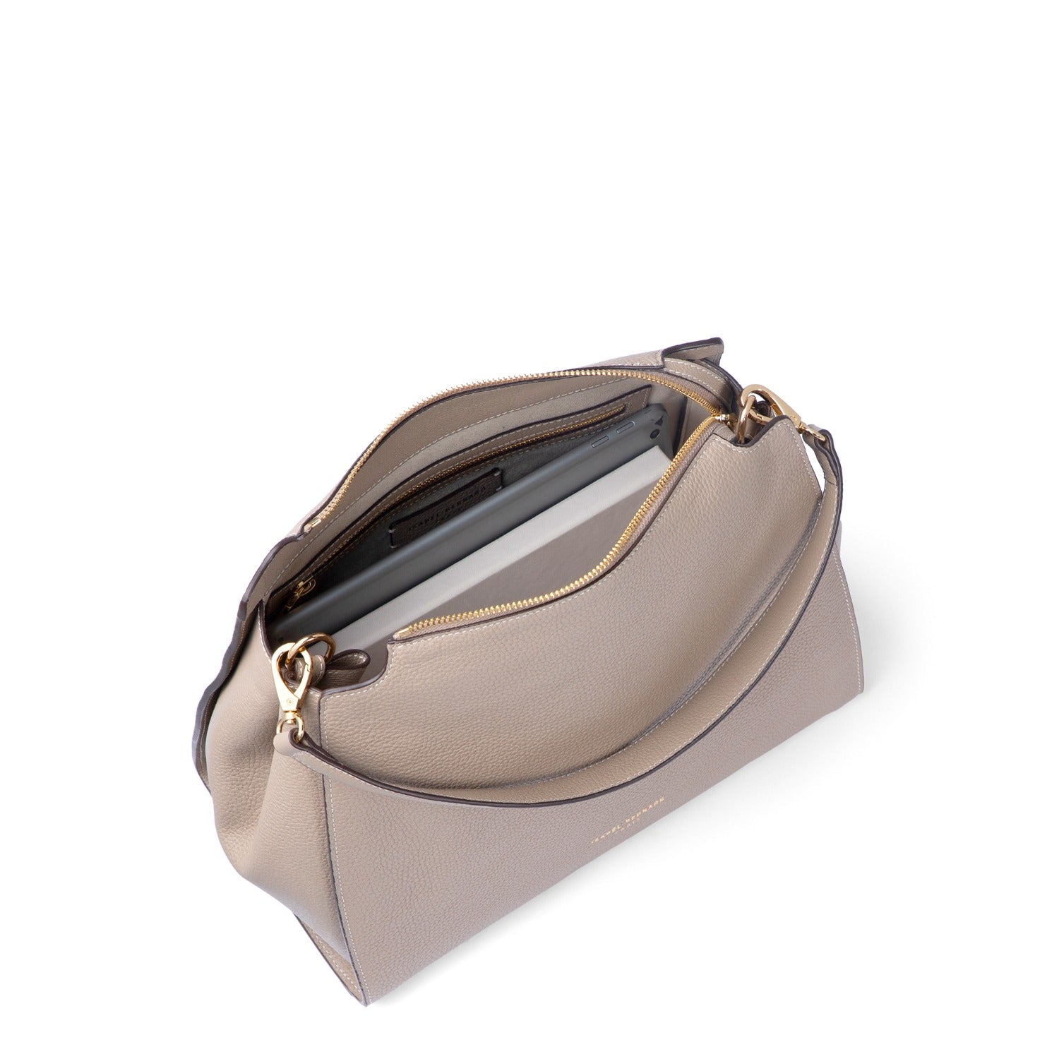 Isabel Bernard Honoré Emma Taupe Shoulder Bag IB21134-078