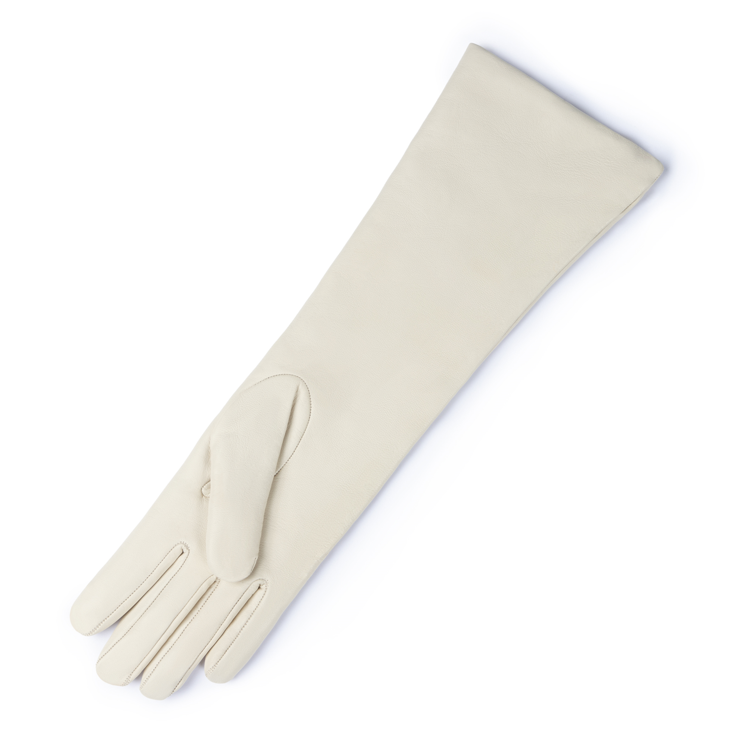 Isabel Bernard Honoré Ines cream goatskin leather gloves IB67005-372-7