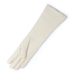 Isabel Bernard Honoré Ines cream goatskin leather gloves IB67005-372-7