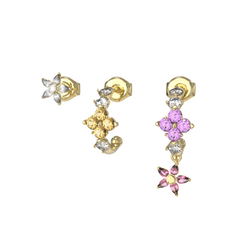 Guess Secret Garden Gold-coloured Earrings JUBE06035JWYGMCT-U