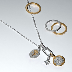 Pandora ME Gold Plated Angels Coin Charm 764088C01