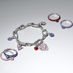 Pandora ME 925 Sterling Silver Purple Heart Chakra Ring 193088C04-52