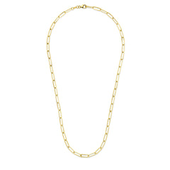 Parte Di Me Bibbiena Poppi Felice 925 Sterling Silver Gold Plated Schakel Necklace PDM34092