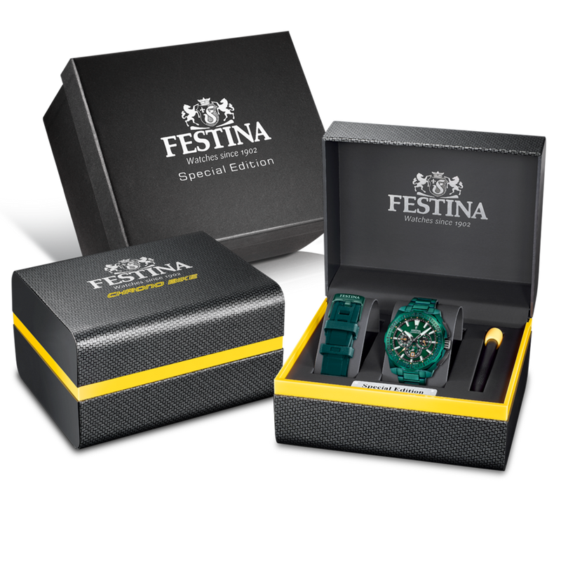 Festina Chrono Bike Green Men's Watch F20730/1-zoom-